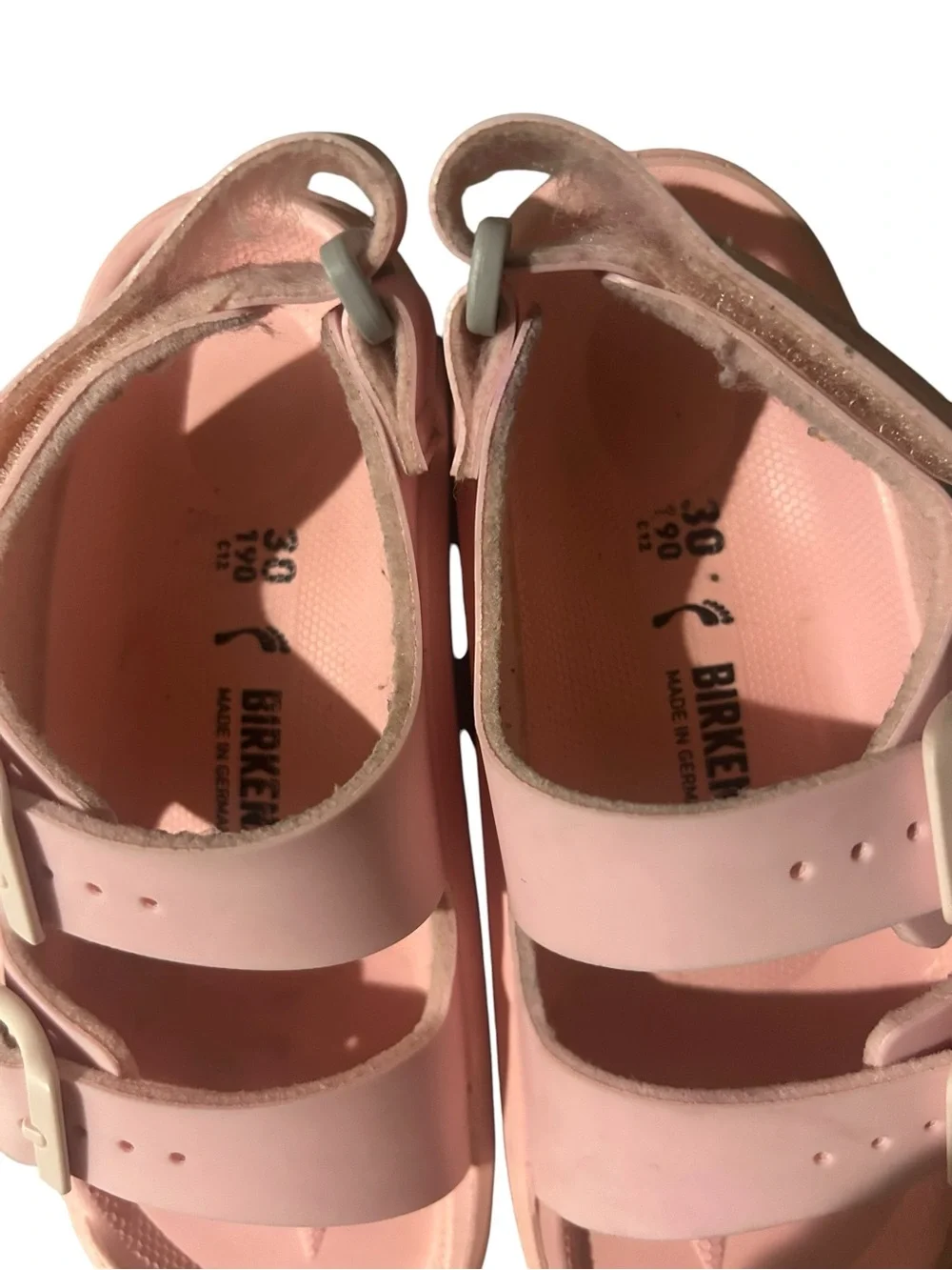 Birkenstock Kids Pink EVA Two-Strap Sandals size 12
